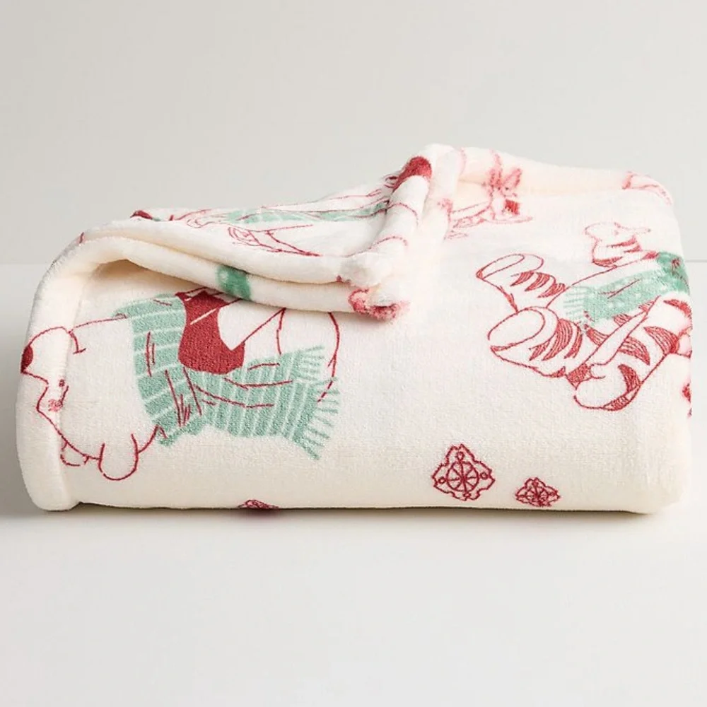 Disney’s Winnie the Pooh and Friends Plush Throw Blanket